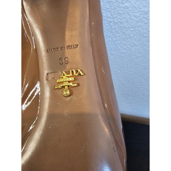 PRADA vintage tan heels women's size 39 - Picture 9 of 12